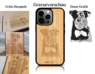 INDIVIDUELL iPhone 13 Pro Bambus-Kunststoff